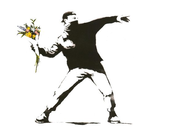 Flower Thrower by Banksy