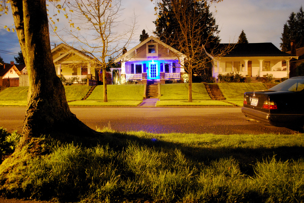 Blue light house. Photo by Kevin A Slotemaker