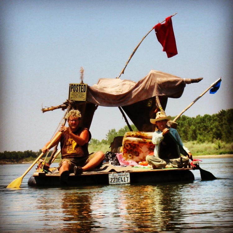 Punk rafting on the Sacramento River